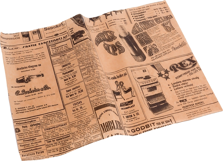 Wraps paper stamp brown 333x4000mm  1000pc