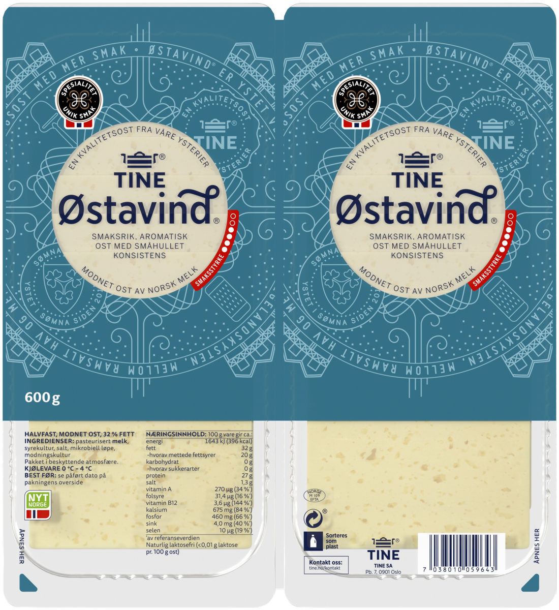 Østavind hotellbrett  600g