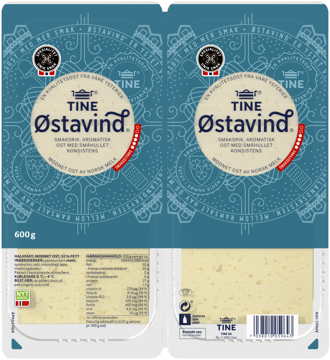 Østavind hotellbrett  600g