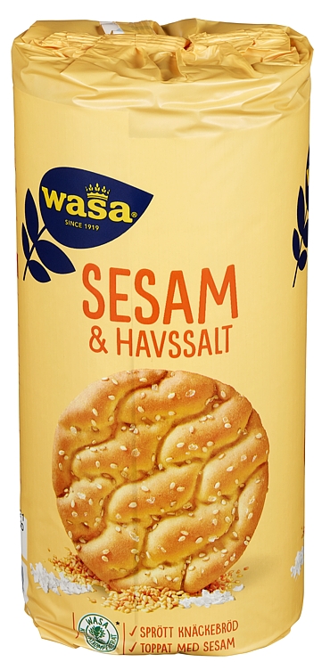 Wasa round crispbread sesame & sea salt   290g