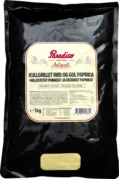 Charcoal grilled paprika red/green 1kg
