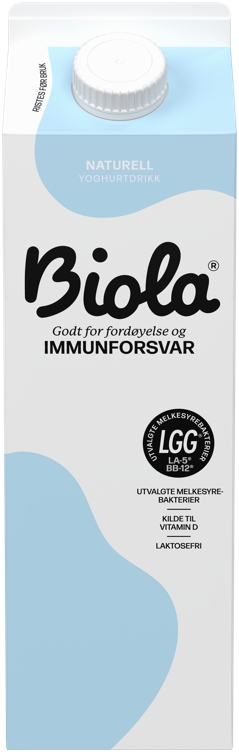 Biola syrnet lettmelk, laktosefri      1l