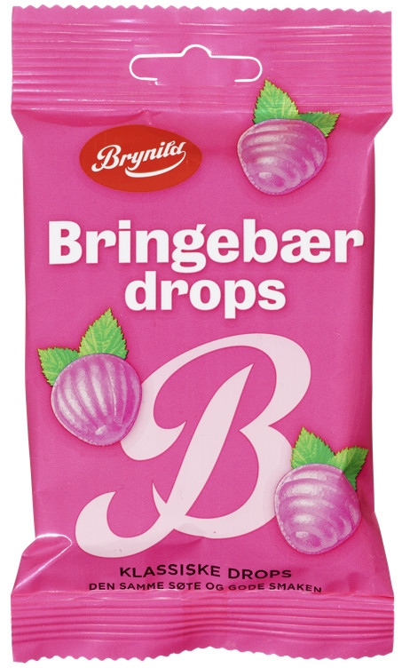 Bringebærdrops 60g