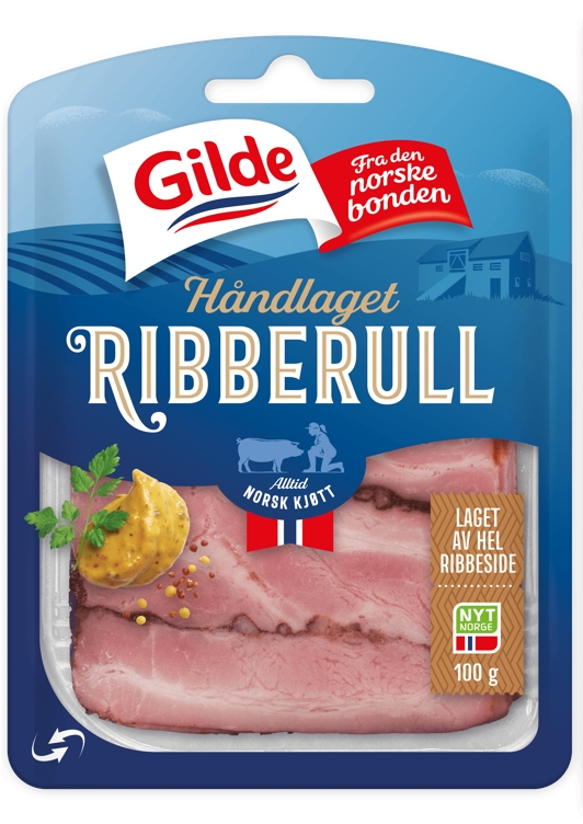 Ribberull skivet   100g