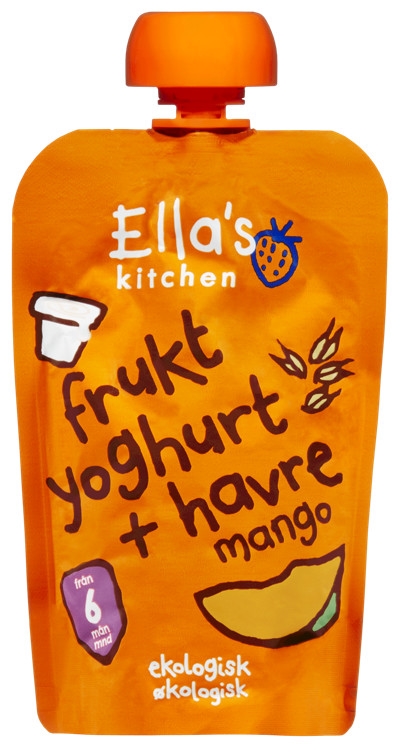Ellas fruktyog havre mango 6mnd økol.   100g