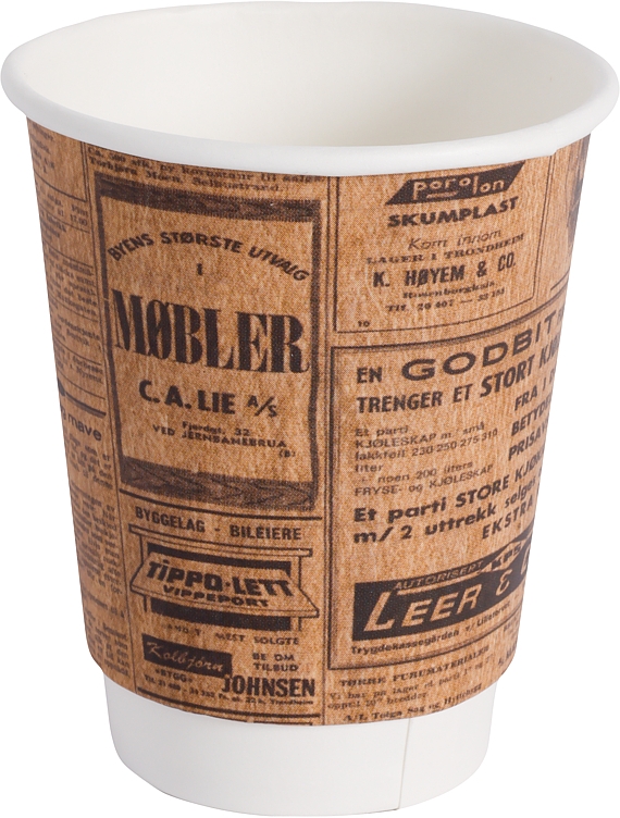 Avisserien kaffebeger dw 8oz 25cl 500stk