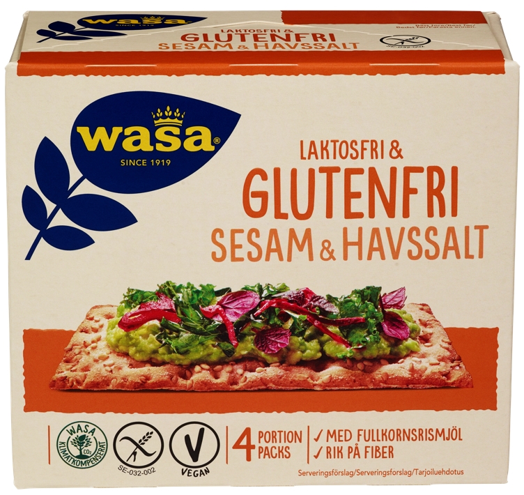 Wasa sesame&seasalt gluten free   240grm