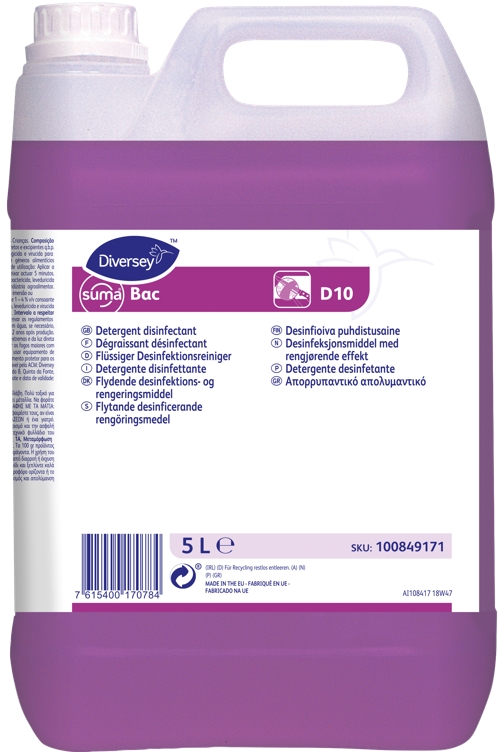 Suma bac d10 detergent   2x5l