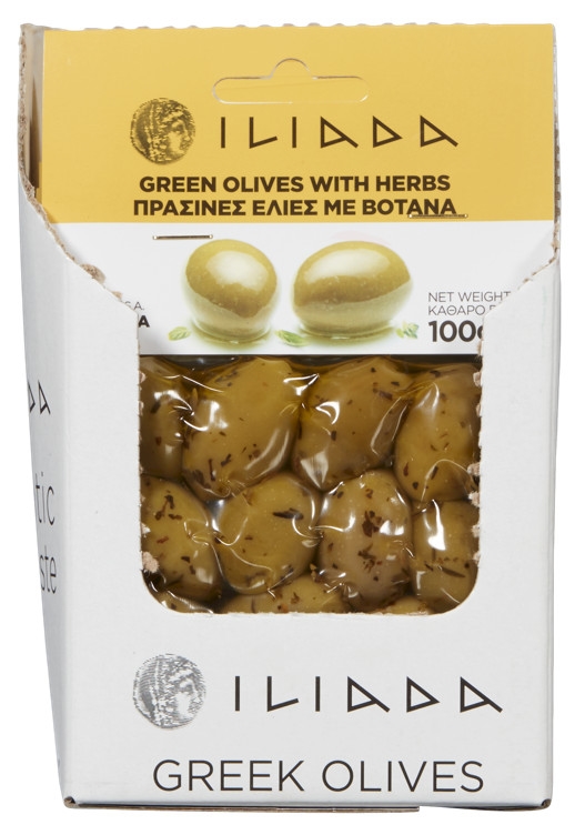 Oliven grønn m/urter 100g