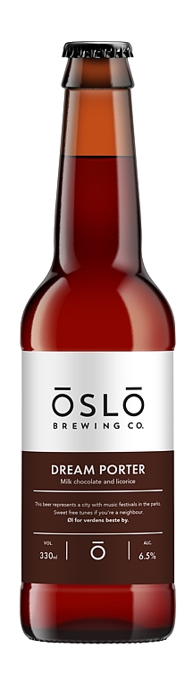 Oslo brewing dream porter   6,5%   24x33cl