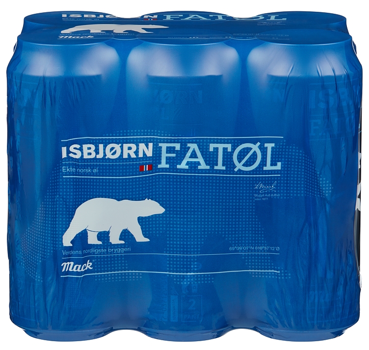 Isbjørn fatøl   4,5%   24x50cl