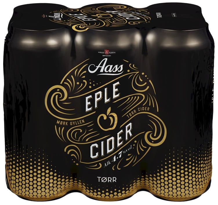 Aass eplecider tørr bx   4,7%   24x50cl