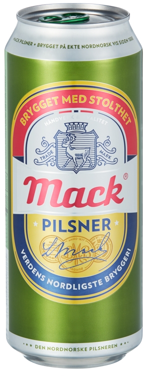 Mack pilsnerøl bx 6pk   4,5%   24x50cl