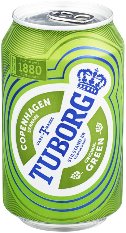 Tuborg grønn   4,5%   24x33cl