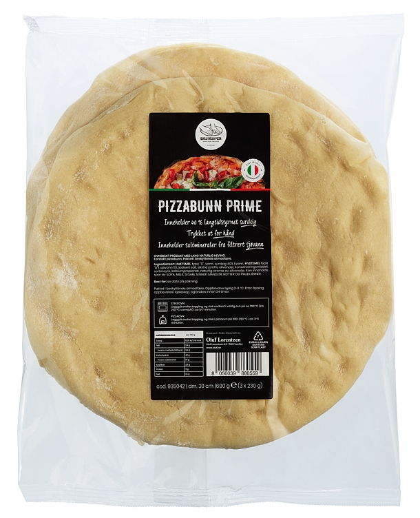 Pizzabunn prime 30cm 3pk 230g