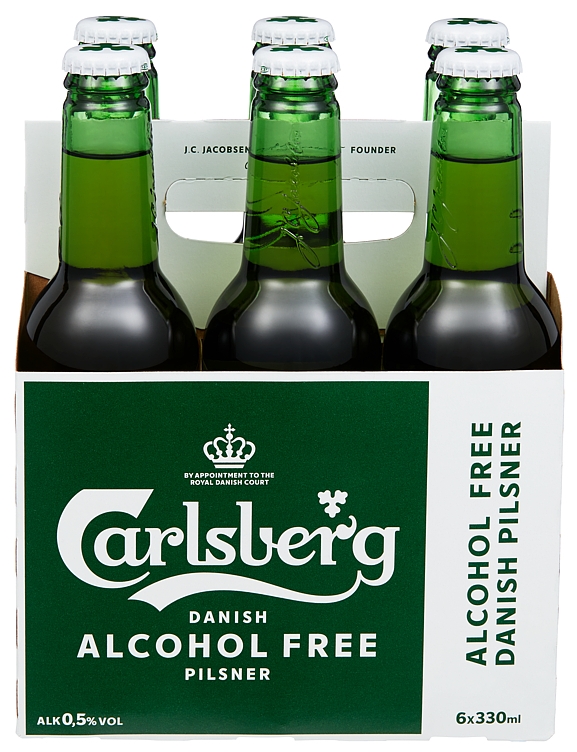 Carlsberg alcohol free fl 6pk   24x33cl