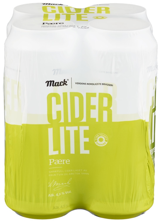 Mack cider pære lite bx   4,5%   24x50cl