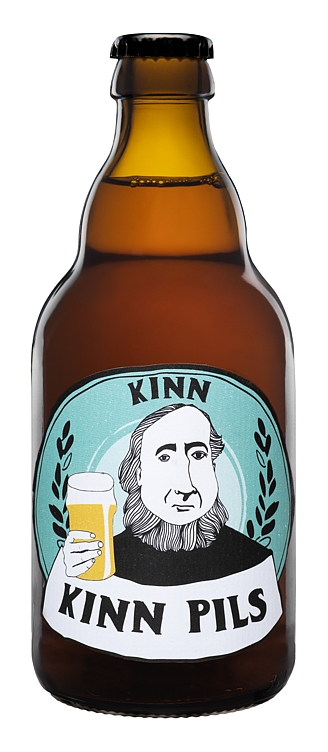 Kinn pils lyst lagerøl fl   4,5%   12x33cl