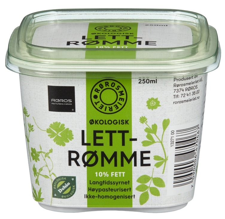 Lettrømme beger økol.   250ml