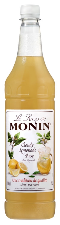 Monin cloudy lemonade concentrate 1l