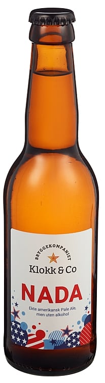 Klokk & co nada alkoholfri pale ale fl 0,5% 24x33cl