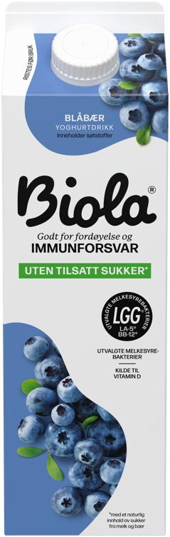 Biola blåbær uten  1000g