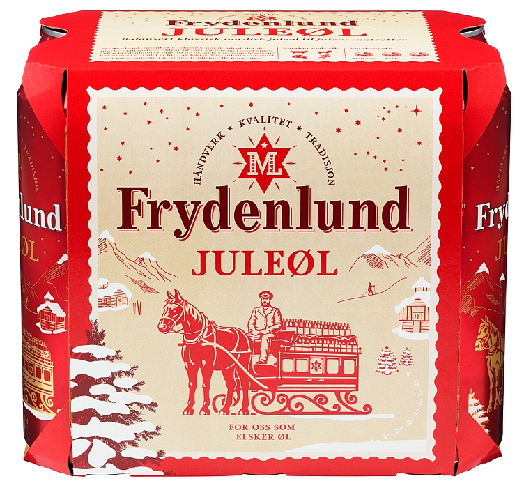 Frydenlund juleøl 6pk bx   4,7%   24x50cl