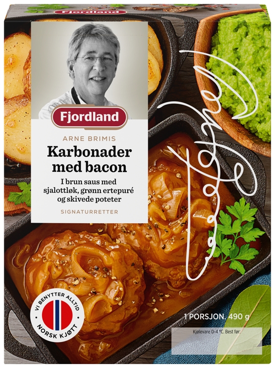 Brimis karbonader med bacon i brun saus med sjalottløk 490g