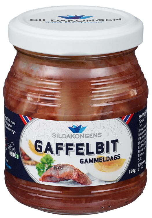 Gaffelbit gammeldags glass 190g