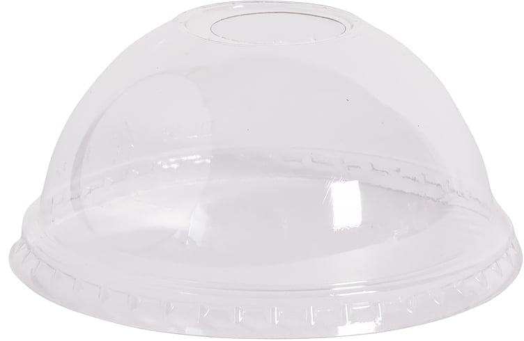 Dome lid m/hull til beger ø95mm 1000stk