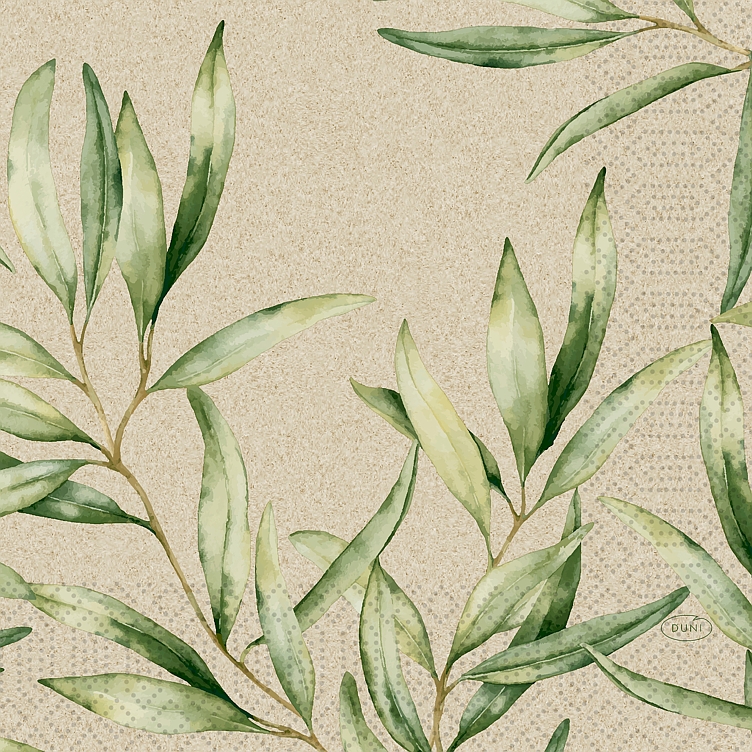 Serviett 3lags 33cm foliage 60stk
