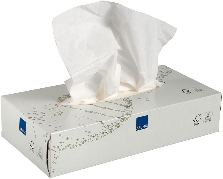 Ansiktsservietter 2-lags 20x21cm 100% nyfiber 100stk