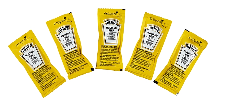 Heinz sennep kuvert 200x10ml
