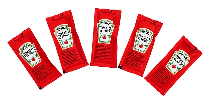 Ketchup kuvert heinz   200x11g