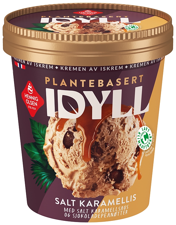 Idyll plantebasert salt karamellis i beger   500ml
