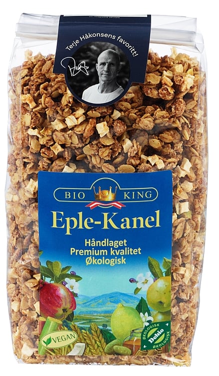 Crunchy eple-kanel økol. vegansk 375g