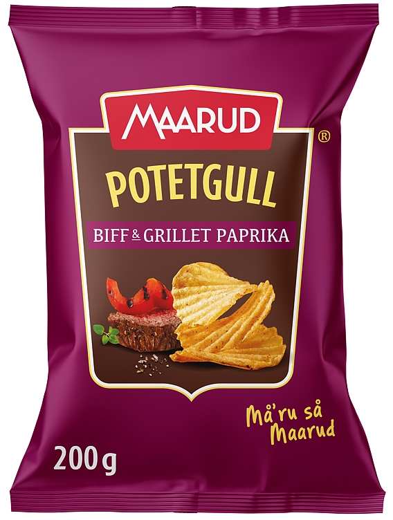 Potetgull biff&grillet paprika  200g