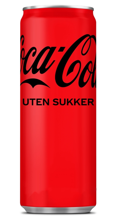 Coca-cola uten sukker bx 24x0,25l