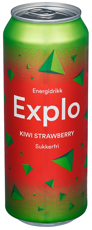 Explo kiwi strawberry sukkerfri bx   24x0,5l