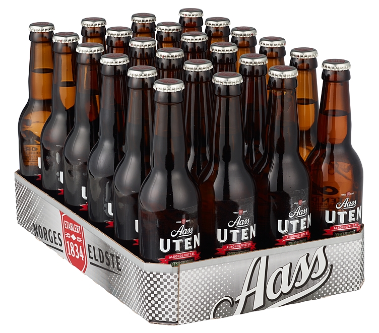 Aass uten  24x33cl