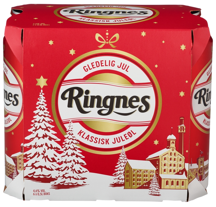 Ringnes juleøl (christmas beer) 4,5%  24x50cl