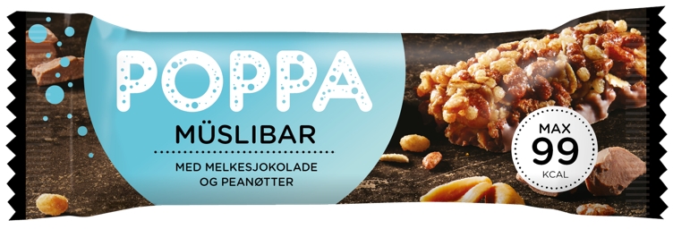 Poppa muslibar melkesjokolade  25g