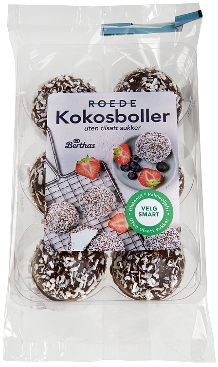 Kokosboller u/sukker 6pk  90g