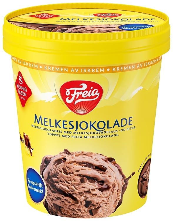 Freia melkesjokolade fløteis beger sjokoladeis 450ml