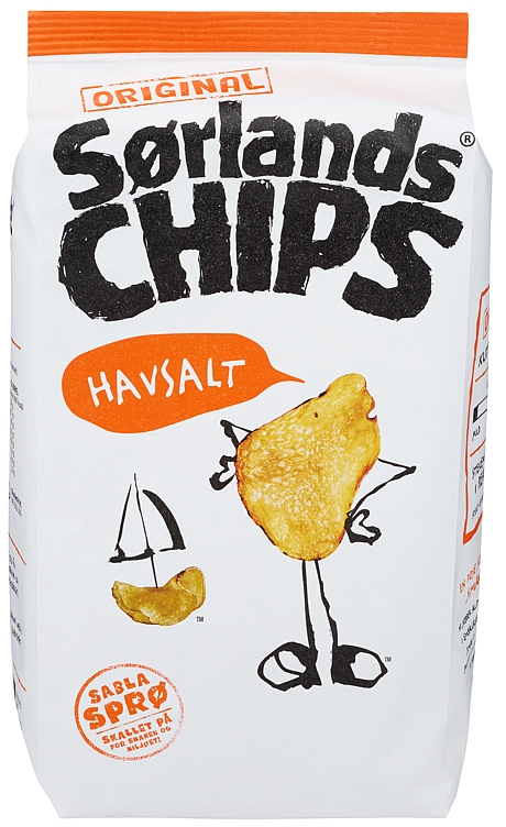 Sørlandschips original havsalt 200g