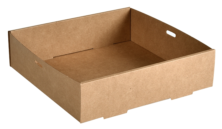 Tray catering 225x226 glance small brun 3000ml 100stk