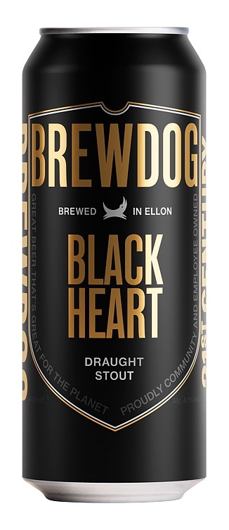 Brewdog black heart draught stout   4,1%   10x44cl