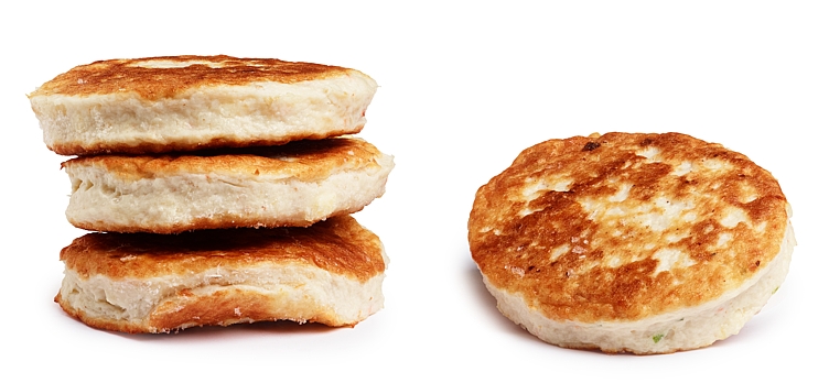 Klippfiskburger m/ost 70% fisk 130g  2,5kg
