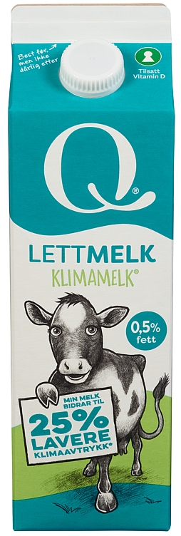 Q klimamelk lett 0,5% fett  1l