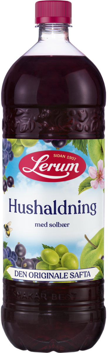 Husholdningssaft m/solbær  1,5 l